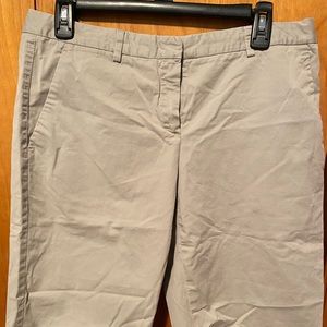 Theory khaki long shorts
